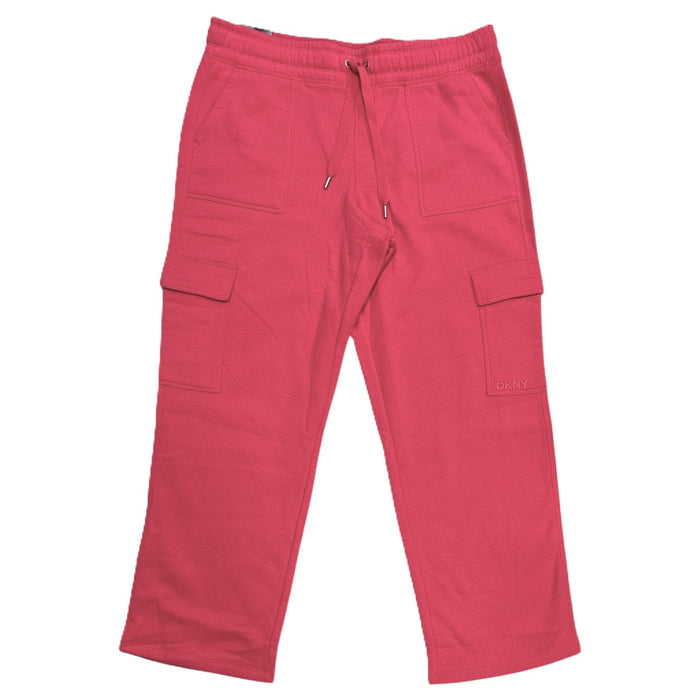 DKNY Women's Midweight Classic Straight Leg Cargo Sweatpant
