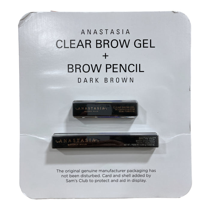 Anastasia Beverly Hills Clear Brow Gel + Brow Wiz, Dark Brown