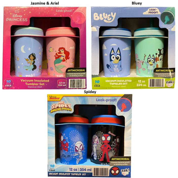 Zak Designs 12-oz. Stainless Steel Vacuum Insulated Tumbler Set