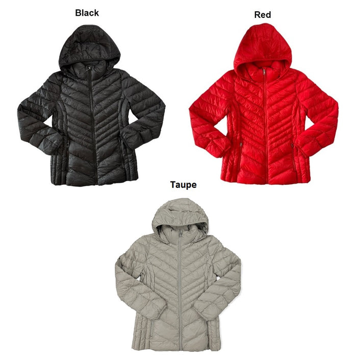 London Fog Women's Lightweight Packable Down Filled Full-Zip Jacket