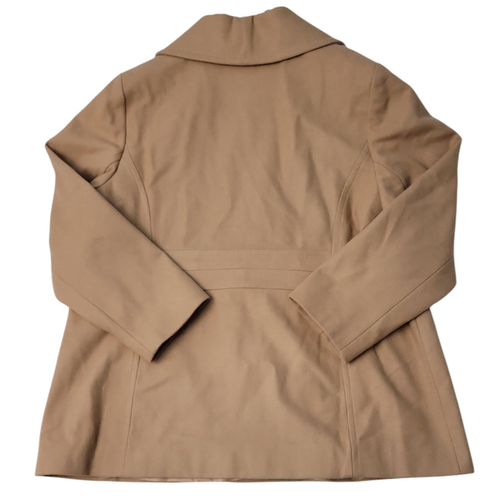 London Fog Women's Warm Wool Side Pockets Classic Peacoat