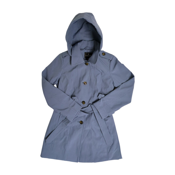 London Fog Women's Single Breasted Trench Coat with Removable Hood