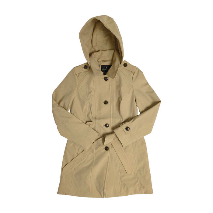 London Fog Women's Single Breasted Trench Coat with Removable Hood