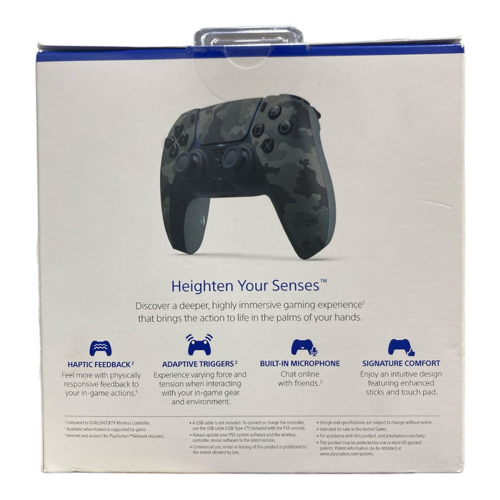 Sony PlayStation DualSense Wireless Controller, Grey Camo