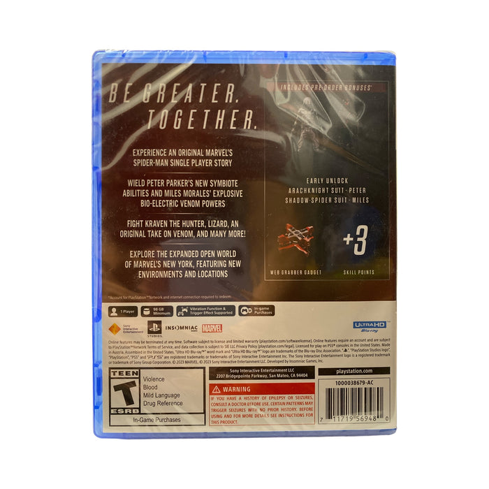 Marvel's Spider-Man 2 Launch Edition, PlayStation 5