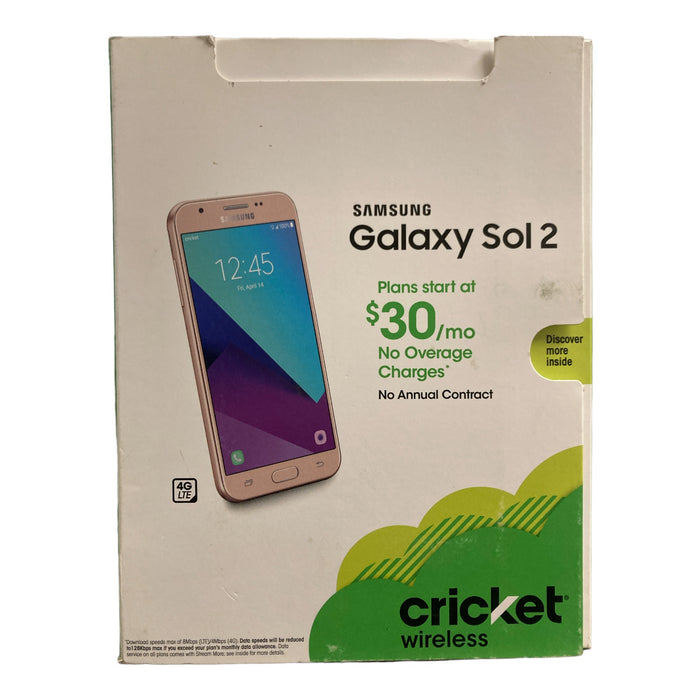 Cricket Wireless Samsung Galaxy Sol 2 Prepaid Cell Phone 16GB, Gold, DSMN5009