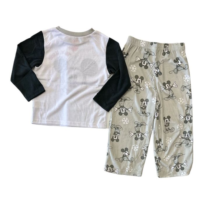 Disney Mickey Mouse Kid's Unisex 2 Piece Long Sleeve and Pant Pajama Set