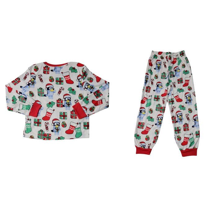 Bluey Family Sleep Kids 2-Piece Cozy Velour Pajama Set