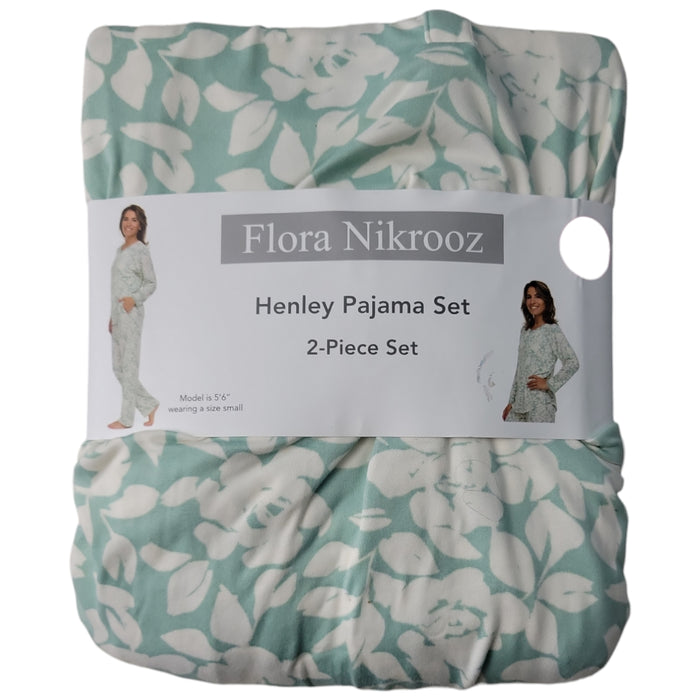 Flora Nikrooz 2-Piece Long Sleeve Henley Pajama Set