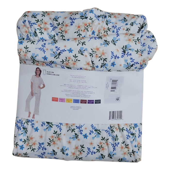 Flora Nikrooz 2-Piece Relaxed Fit Short Sleeve Pajama Set