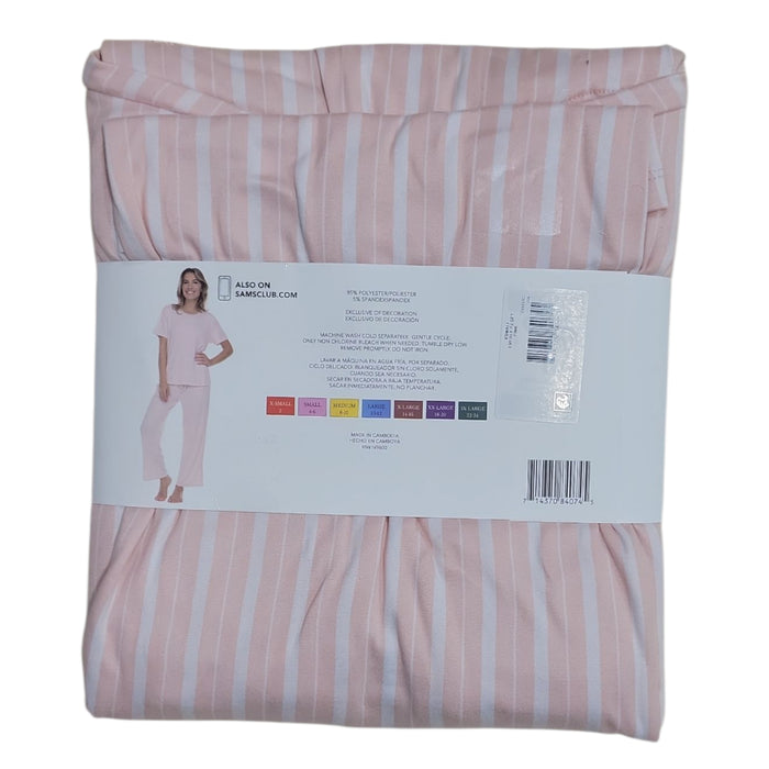 Flora Nikrooz 2-Piece Relaxed Fit Short Sleeve Pajama Set