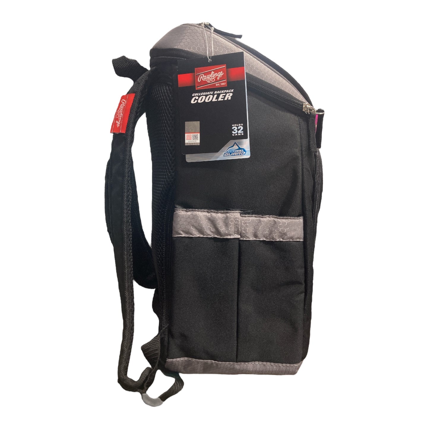 Rawlings Collegiate Soft-Sided Ripstop 32 Can Backpack Cooler, DE State Hornets