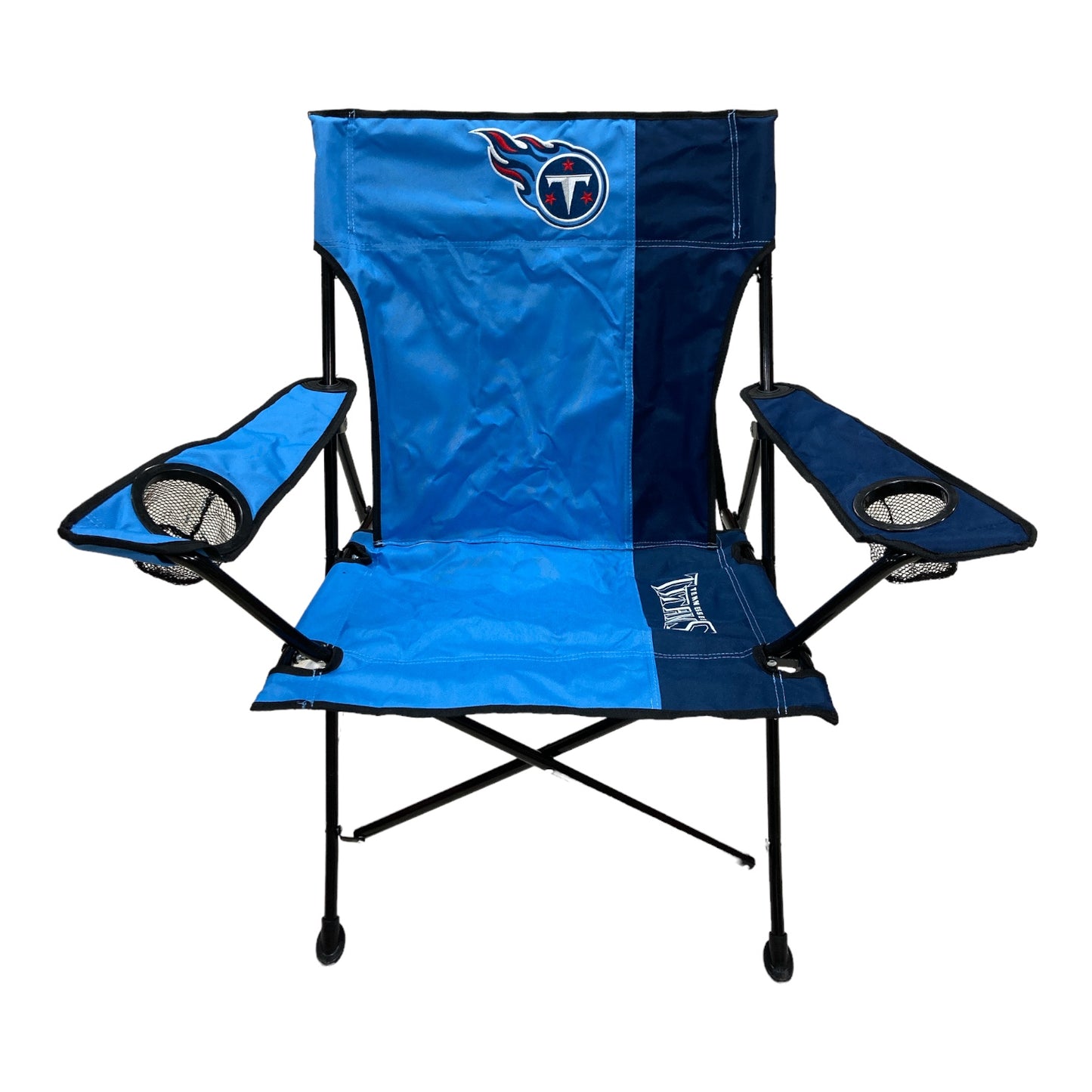 Rawlings NFL Licensed Steel Framed Tailgate Chair with Carry Bag, Tenn Titans