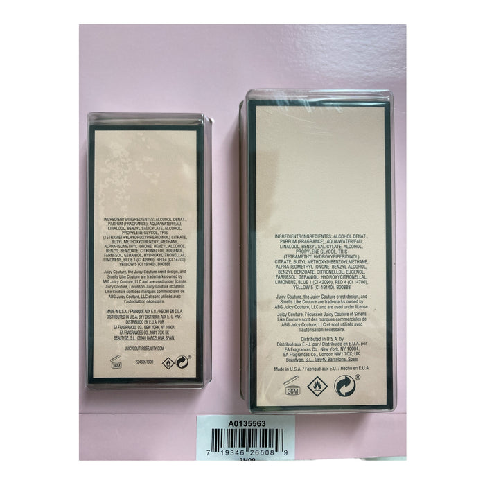 Juicy Couture Eau De Parfum Spray 2 Pack, 1.7Floz, 1.0Floz