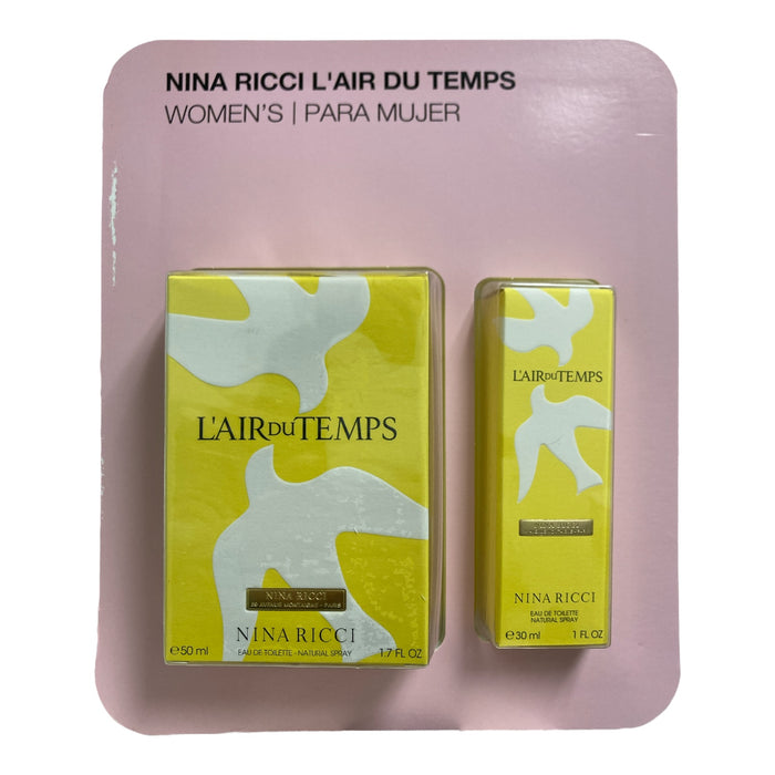 Nina Ricci L'Air Du Temps Eau de Toilette Spray Set, 1 1.7Floz, 1 1.0Floz