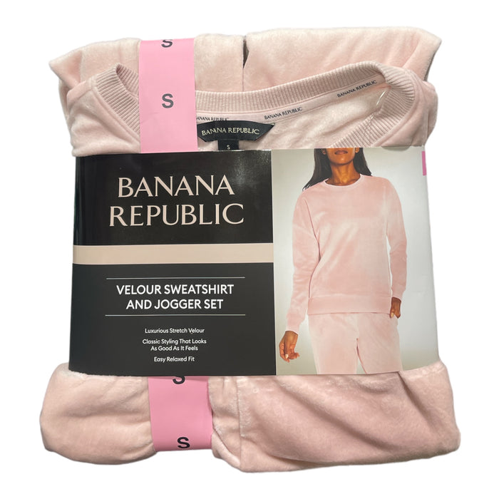 Banana Republic Women's Super Soft Velour Sweatshirt & Jogger Set