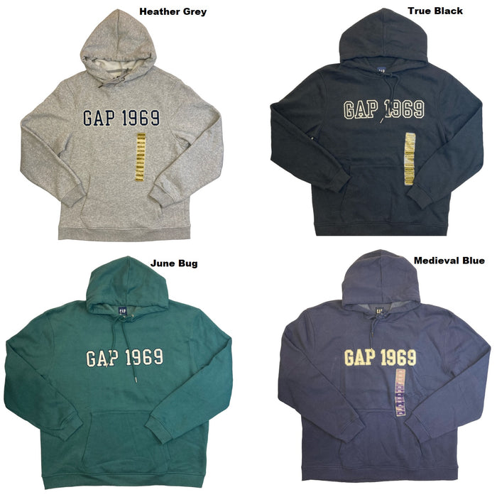 GAP Men's Varsity Inspired 1969 Logo Long Sleeve Hoodie