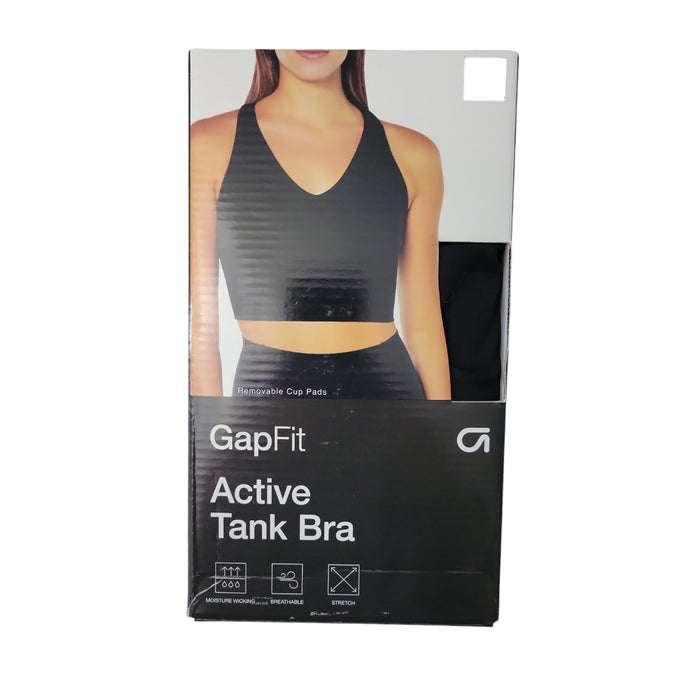 GapFit Ladies V-Scoop Neckline Razorback Built In Shelf Bra Active Tank Bra