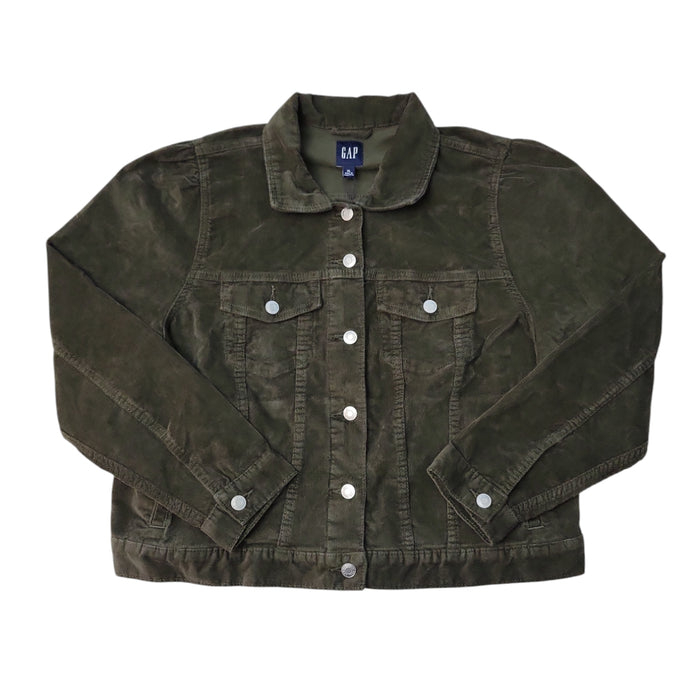 Gap Women's Classic Fit Chest & Welt Pockets Corduroy Long Sleeve Jacket