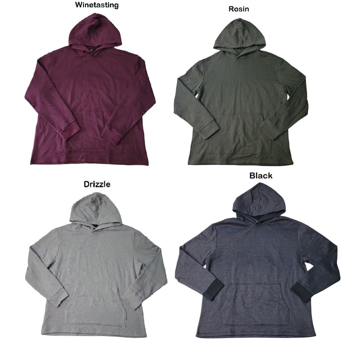 Express Men's Kangaroo Pocket Easy Care Soft Knit Textured Hoodie