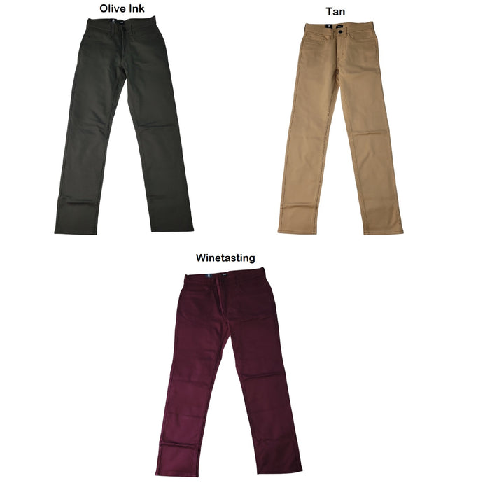 Express Men's Slim Fit Soft Cotton Zip/Button Closure 5 Pocket Pant