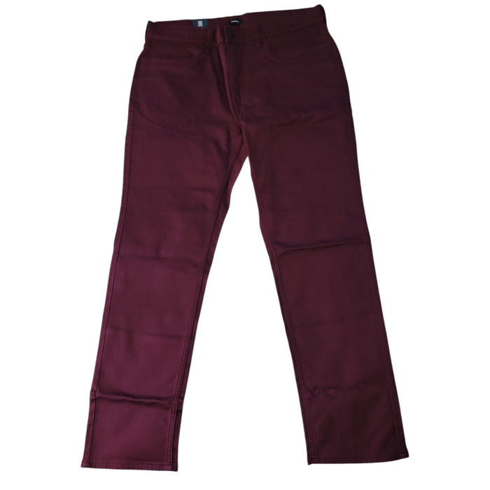 Express Men's Slim Fit Soft Cotton Zip/Button Closure 5 Pocket Pant