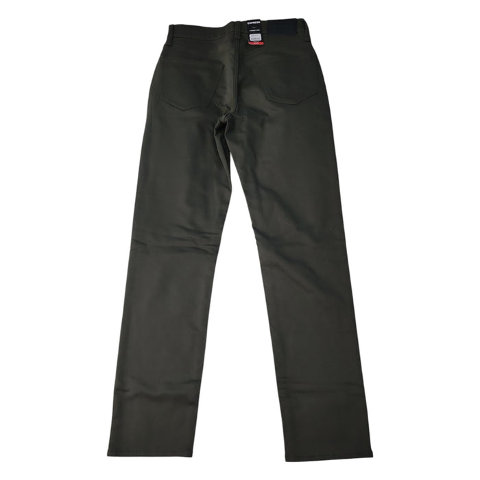 Express Men's Slim Fit Soft Cotton Zip/Button Closure 5 Pocket Pant