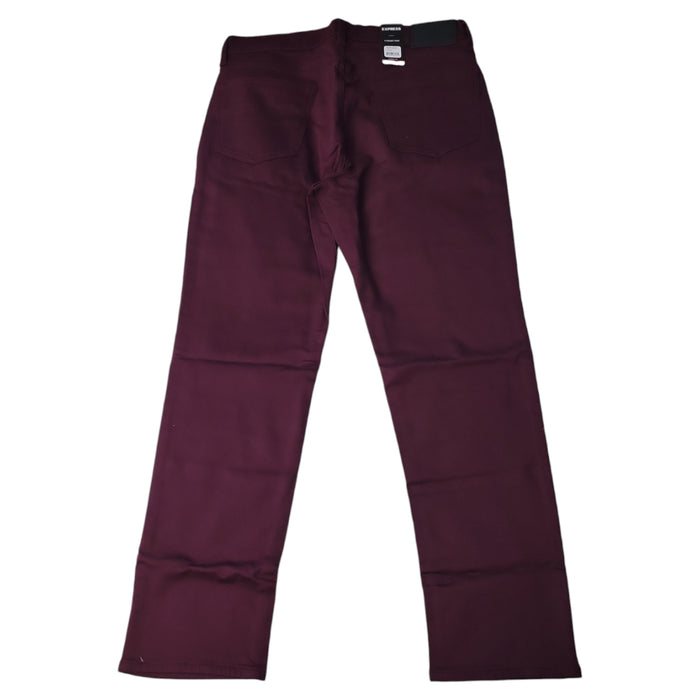 Express Men's Slim Fit Soft Cotton Zip/Button Closure 5 Pocket Pant