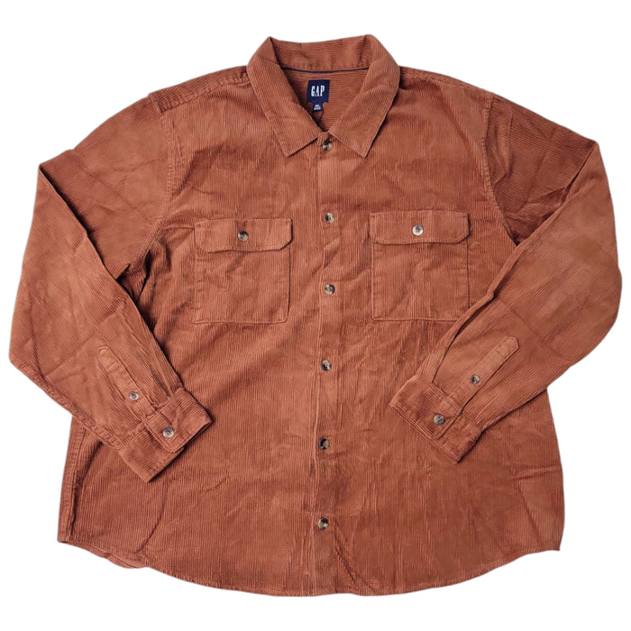 Gap Men's Buttons Chest Pocket Warm Corduroy Over Shirt