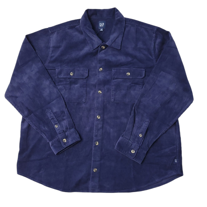 Gap Men's Buttons Chest Pocket Warm Corduroy Over Shirt