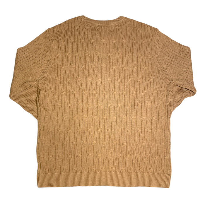 Express Men's 100% Cotton Crew Neck Warm Cable Knit Sweater