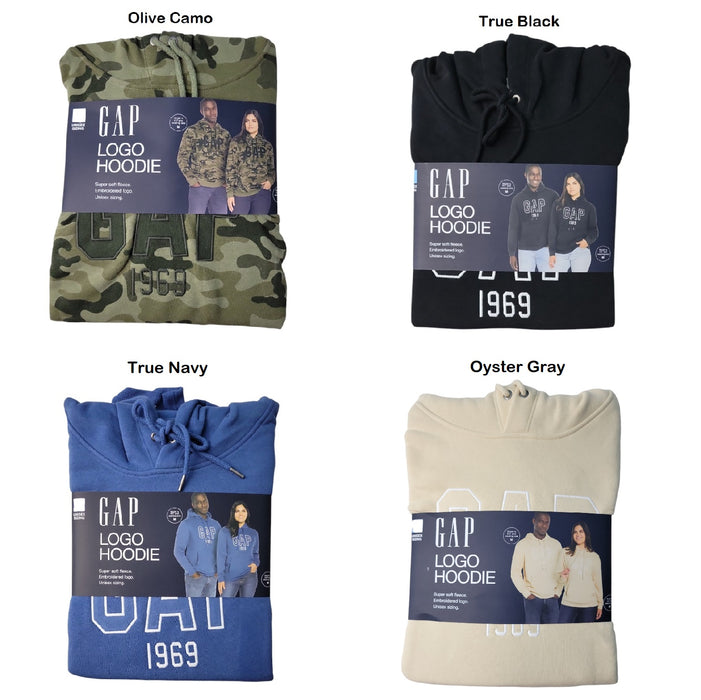 Gap Unisex Adult Embroidered Kangaroo Pocket Soft Fleece Hoodie