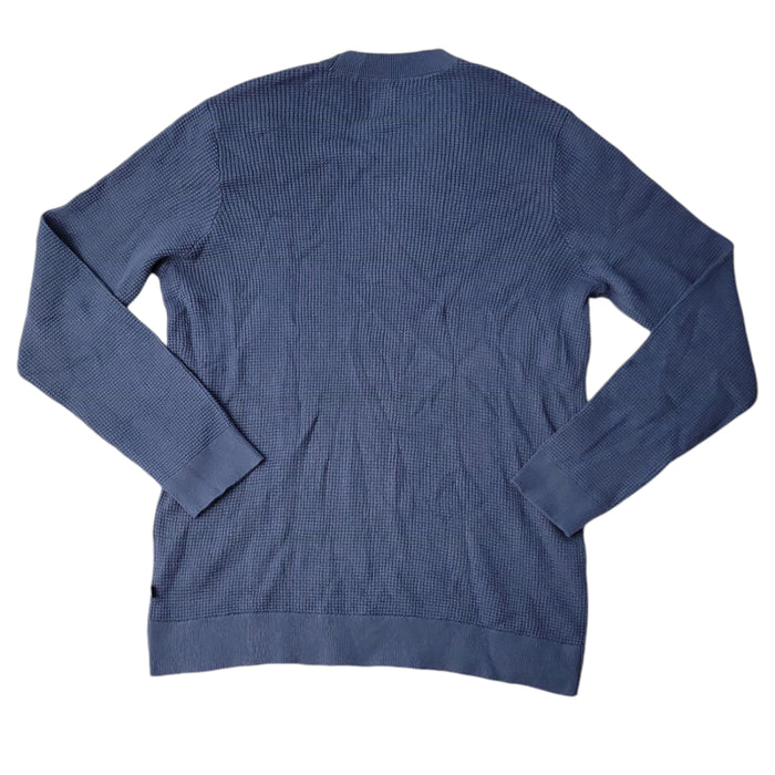 Gap Men's Textured Waffle Stitch Crew Neck Easy Care Sweater