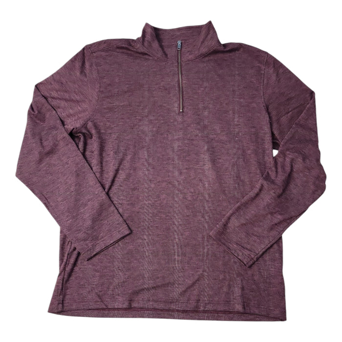 Gap Men's Half Zip Brushed Double Knit Long Sleeve Pullover