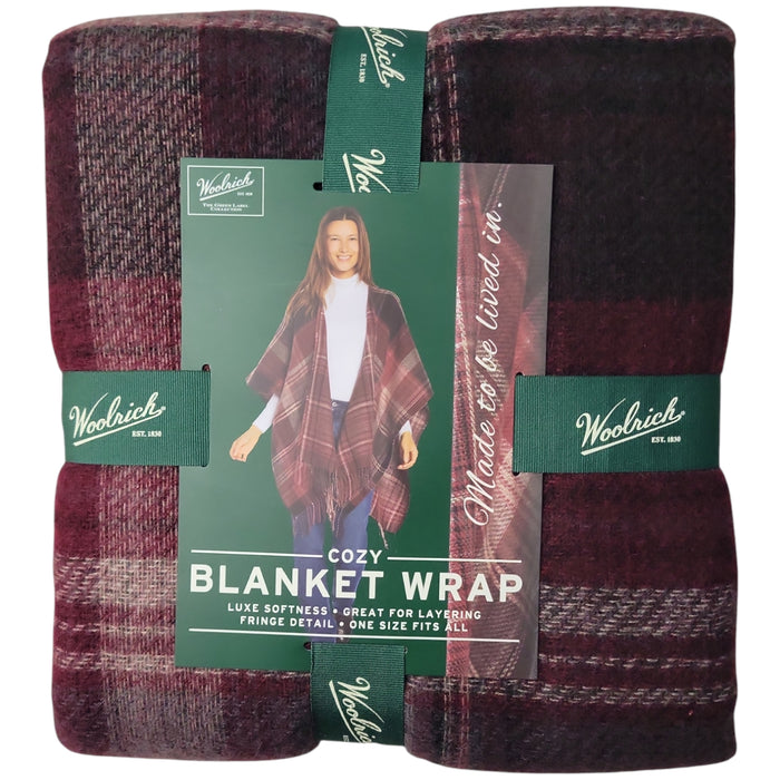 Woolrich Women's Machine Washable Lightweight OSFA Blanket Wrap