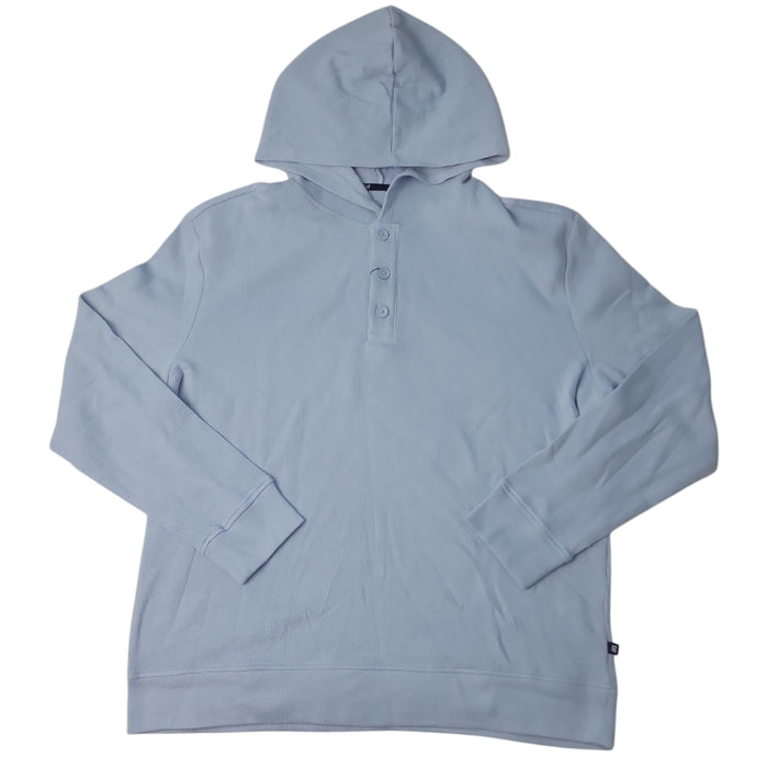 Gap Men's Relaxed Fit Super Soft Waffle Henley Hoodie