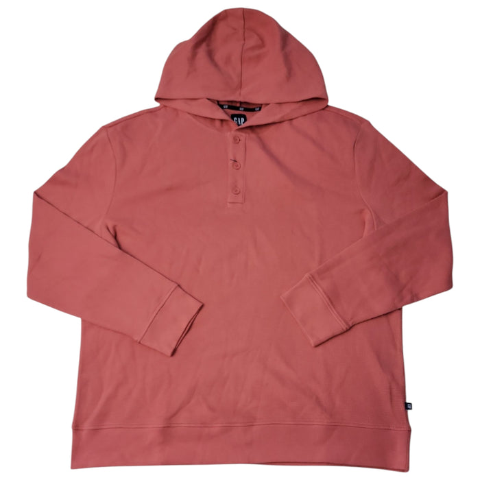 Gap Men's Relaxed Fit Super Soft Waffle Henley Hoodie