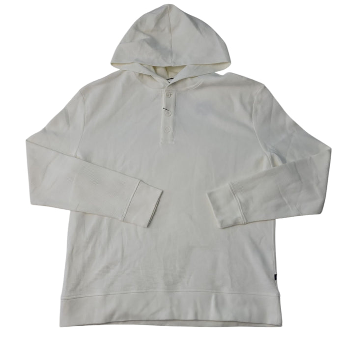 Gap Men's Relaxed Fit Super Soft Waffle Henley Hoodie