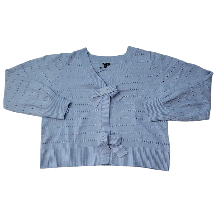 Express Women's Relaxed Fit Soft Cozy Stylish Bow Cardigan