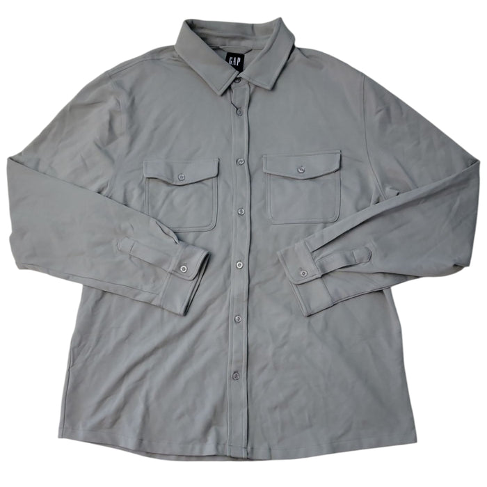 Gap Men's Long Sleeve Comfortable Soft Knit Button Down