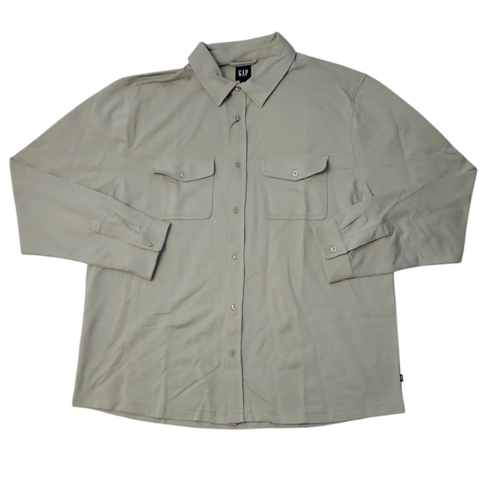 Gap Men's Long Sleeve Comfortable Soft Knit Button Down