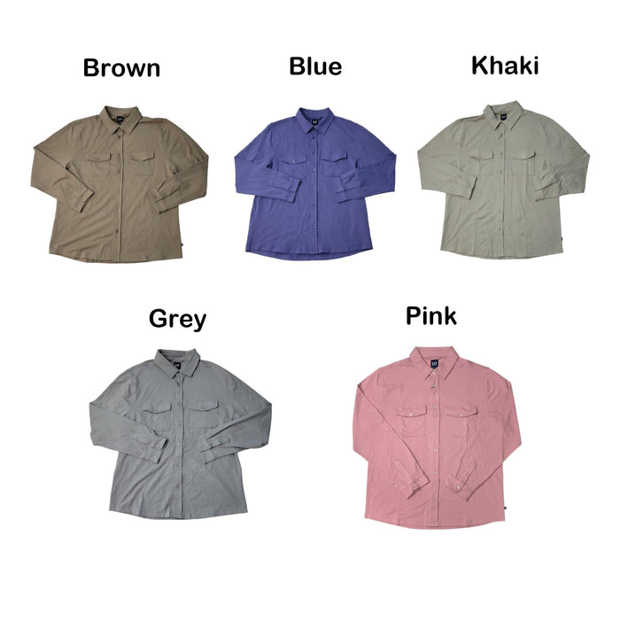 Gap Men's Long Sleeve Comfortable Soft Knit Button Down