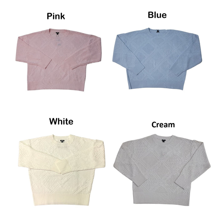 Express Women's Crew Neck Airy & Soft Relaxed Fit Sweater