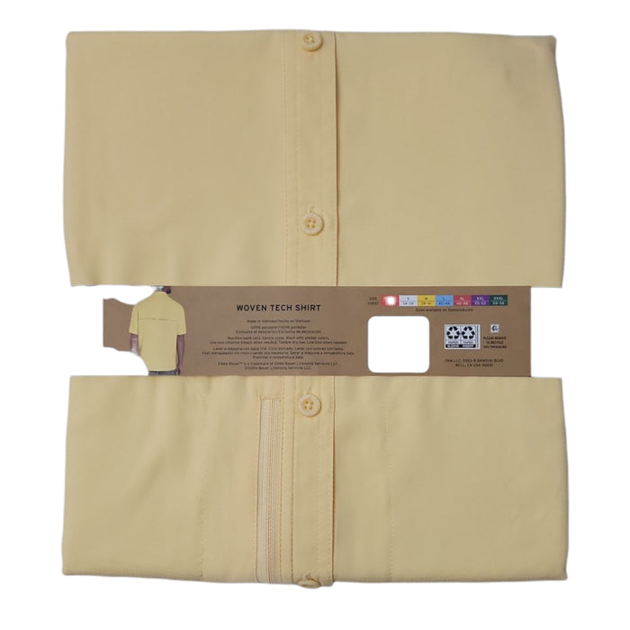 Eddie Bauer Men's Relaxed Fit Short Sleeve Woven Tech Shirt