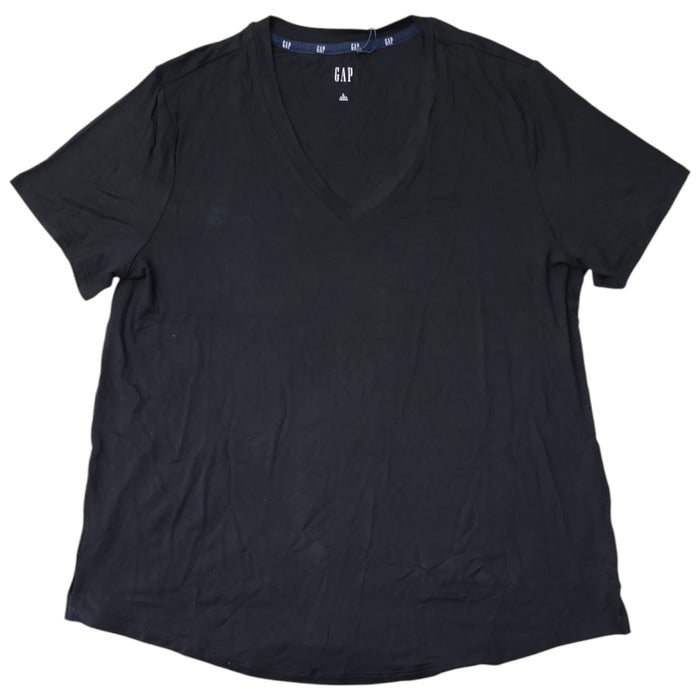 Gap Women's Soft Jersey Relaxed Short Sleeve V-Neck Top