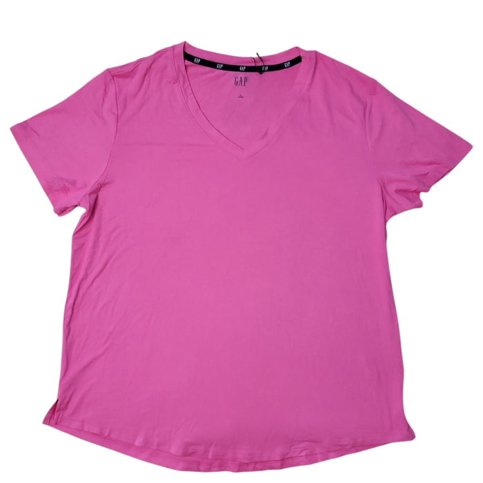 Gap Women's Soft Jersey Relaxed Short Sleeve V-Neck Top