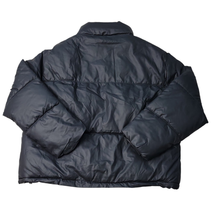 Express Women's Snap Buttons Cropped Puffer Jacket