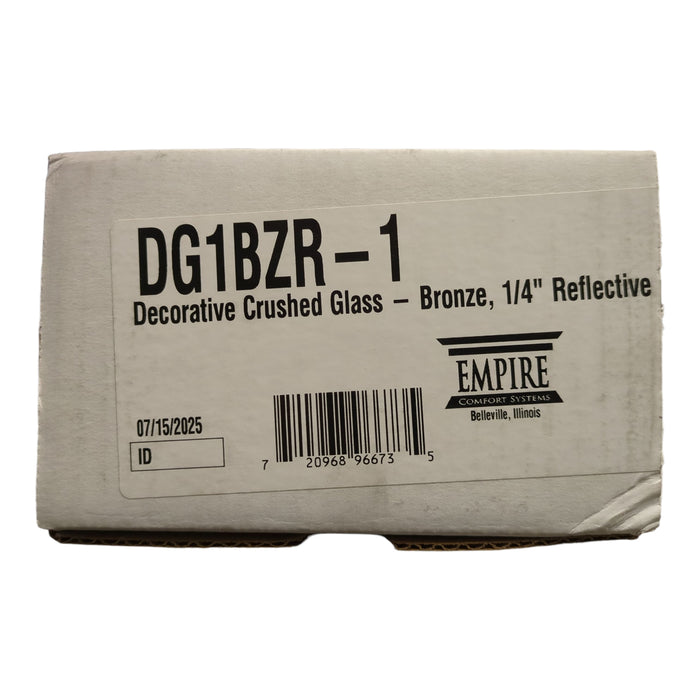 Empire Comfort Systems Decorative Bronze Reflective Crushed Glass, 1sqft, DG1BZR
