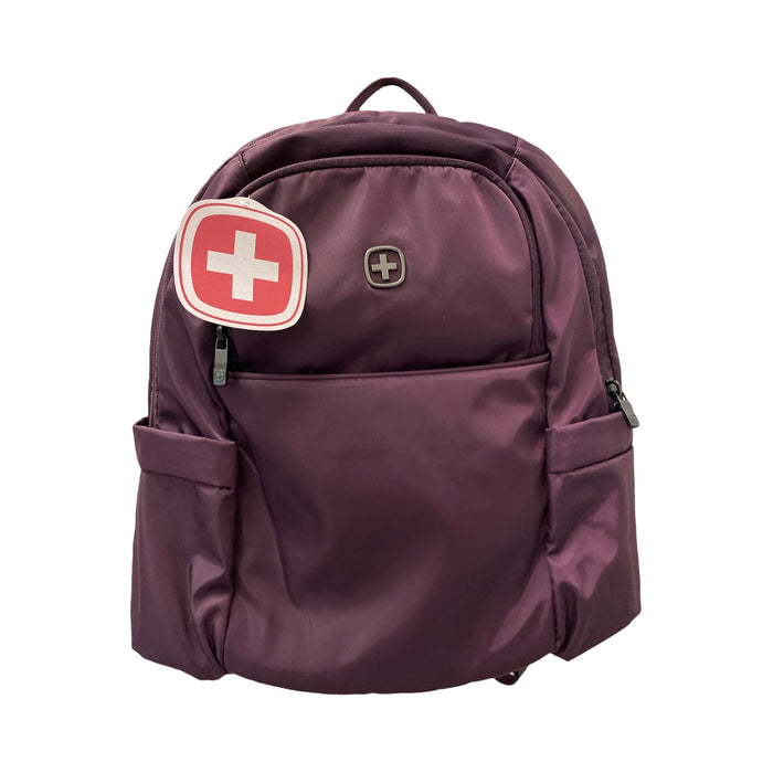 Swissgear Compact Lightweight Backpack with Laptop Pocket, Plum