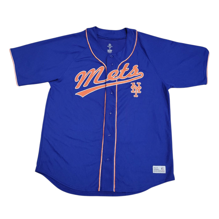 MLB Adult Button Down Embroidered Team Logo Jersey